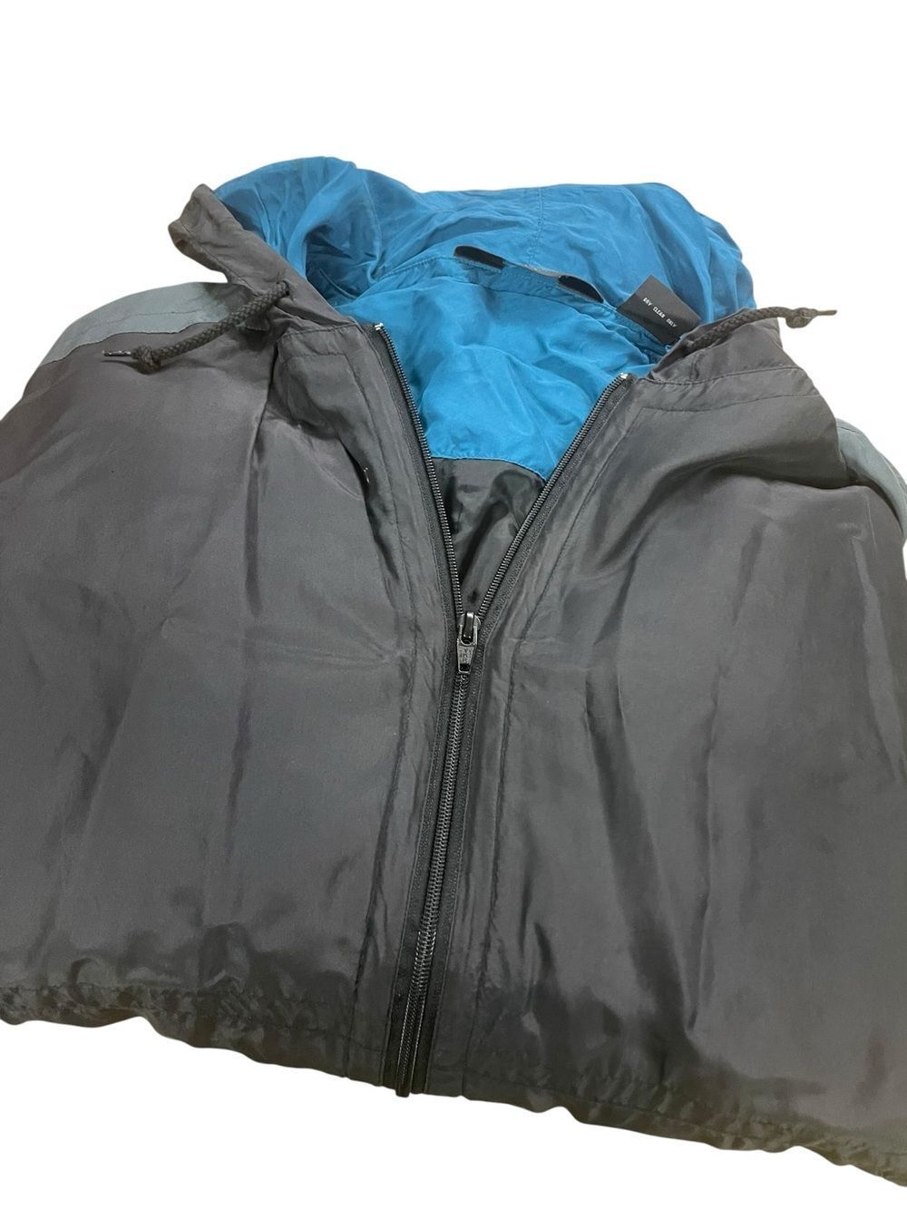 Dior Black vintage Windbreaker with Blue Hood Lining like new XL